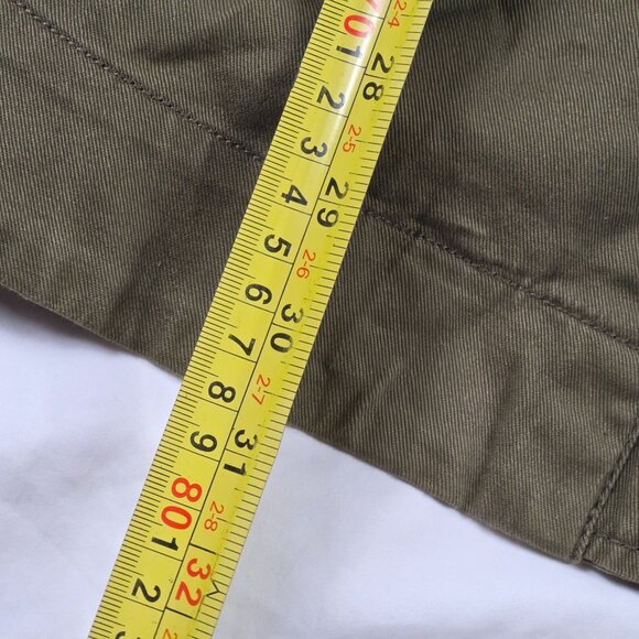 Be Cool Womens Size Large Green Hooded Military Style Jacket Cotton Lightweight - Picture 12 of 12